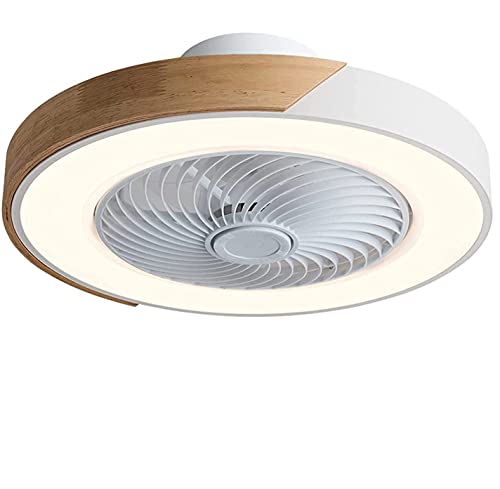 Lustre ventilateur de plafond LED avec lampe et télécommande silencieux
