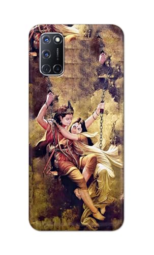 Image of Printed Hard Back Cover for Oppo A72 Back Cover (Radha Krishna Love -J1) -190724(EA)