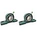 Two (2) UCP205-16 Cast Iron Pillow Block Mounted Bearings - 1" Inch Inside Diameter w/Set Screw Lock - P205