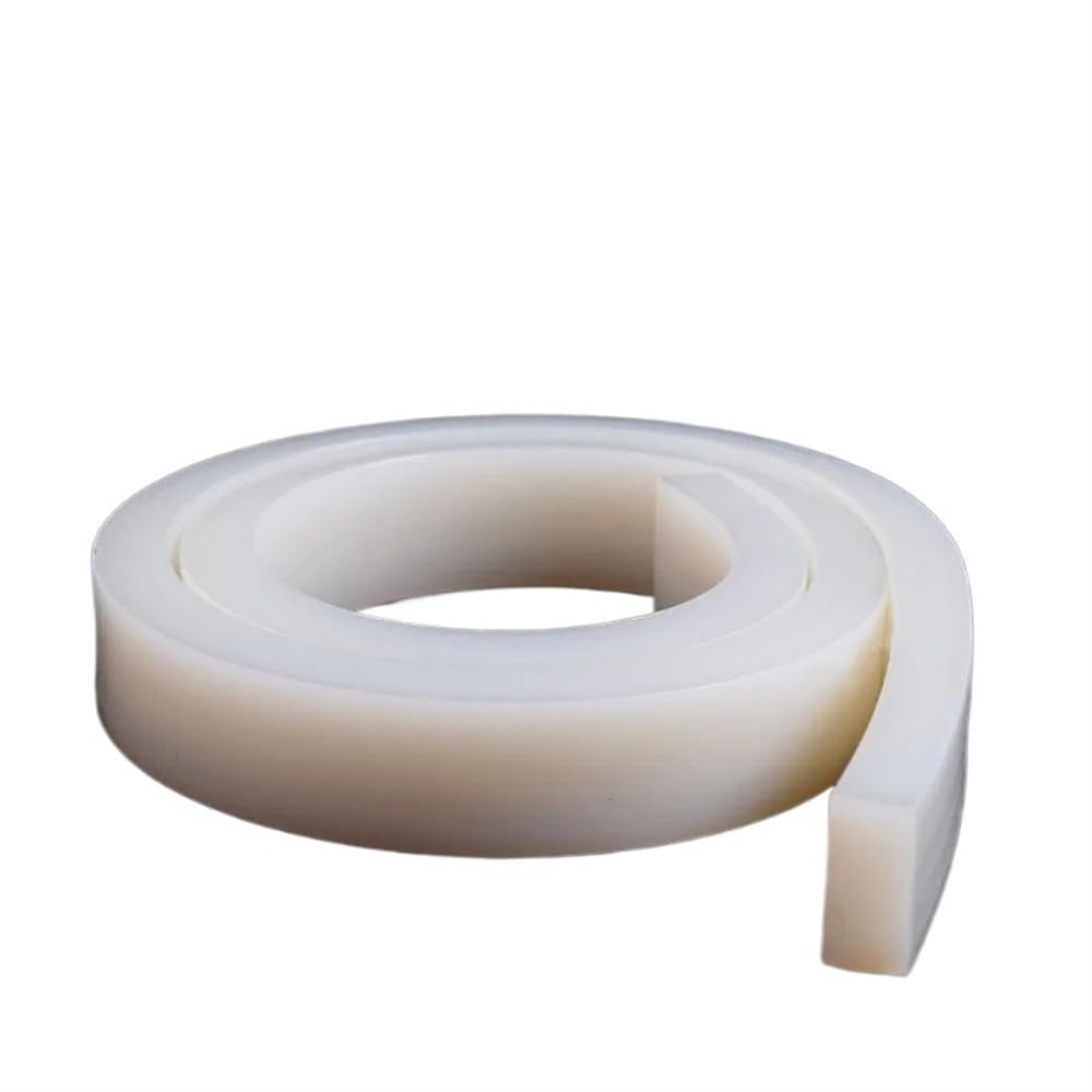 Tira de sellado de goma de silicona sólida blanca, resistente a altas temperaturas, impermeable, sello de bloqueo de agua, burlete, junta de ventana (Color : 20x20mm, Size : 1 Meter)