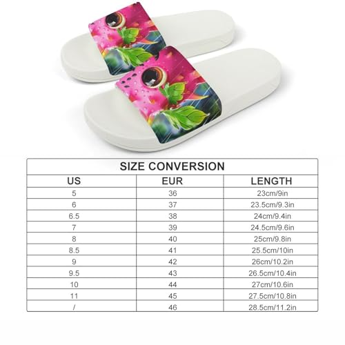 Pitaya in The Rain Funny House Sandals Non Slip Shower Slippers Quick Drying Bathroom Shoes for Women Men2