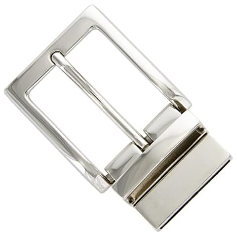 Cowboy Craft Belt Buckle Replacement Buckle Reversible Buckle fits 1-3/8 inch (35mm) or 1-1/8 inch (30mm) Wide Belt, 35mm Reversible Screw- Silver, One size Cover