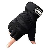 4. Si te gusta la forma física, ¡no debes perderte estos guantes antideslizantes y transpirables de medio dedo!
