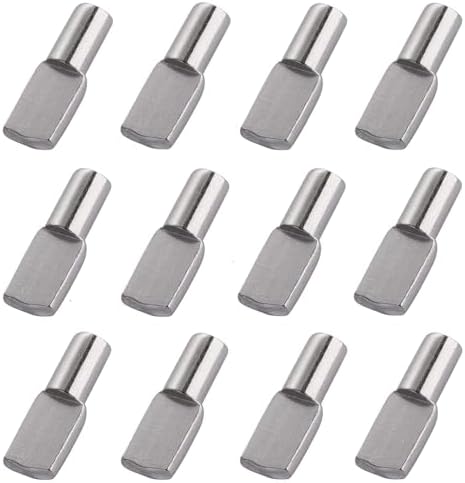 5mm Shelf Pegs Pins,36 Pieces Cabinet Furniture Spoon Shape Support Pegs for Shelves Nickel Plated