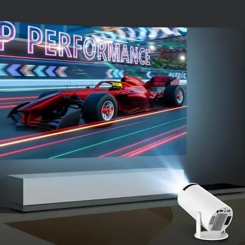 Mini Projetor Portátil 5G Wi-Fi 6 Bluetooth 5.0 Android 11 4K 1080P Full HD 8000 Lumens LED Auto Cor