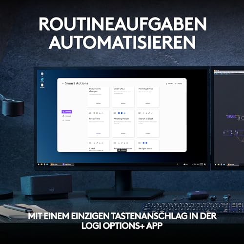 Logitech MX Keys S kabellose Tastatur, Low Profile, Fluid Quiet Typing, Programmable Keys, Backlighting, Bluetooth, USB C Rechargeable, für Windows PC, Linux, Chrome, Mac, Deutsches QWERTZ - Grau – Bild 4