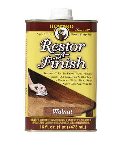 Comparison: Best Finish For Walnut 3 Howard Products RF4016 RF3016 Restor-A-Finish, 16 oz, Walnut, 16 Fl Oz