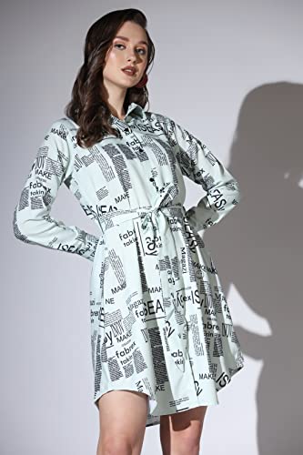 Greciilooks Womens Rayon A-Line Regular Fit Dress (Pastel, X-Small)