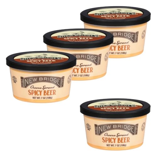 New Bridge Cheese Spread, 4 Pack (7 oz, Spicy Beer)