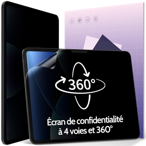 Filtre de confidentialité à 360° pour iPad Pro 11 anti-lumière bleue protection