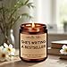 Miracu Candle, Writing Writer Gifts for Women, Creative Future Author Gifts for Writers, Christmas Cool Funny Presents for Book Novelist, Screenwriter, Aspiring Poet, Literature Literary Presents