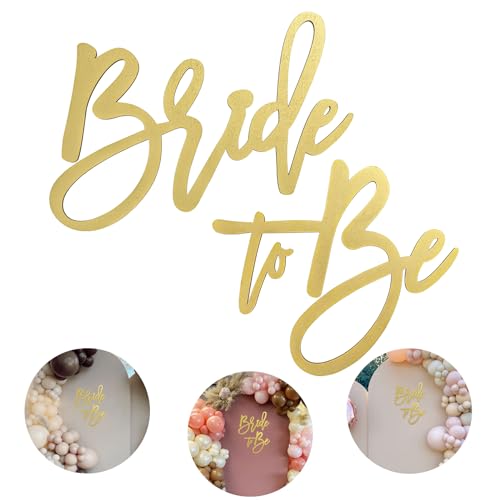 Wooden Bride To Be Sign with Gold Painted for Bachelorette Bridal Party Banner Bridal Shower Bride To Be DecorationsGold