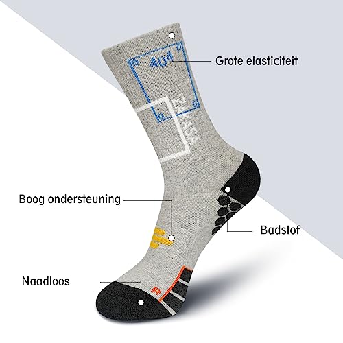 PUTUO Sportsokken Heren Katoenen Hardloopsokken: Sport Sneakersokken Heren Lange Atletische Sokken voor Hardlopen Wandelen Tennis 4 Paar - Afbeelding 3