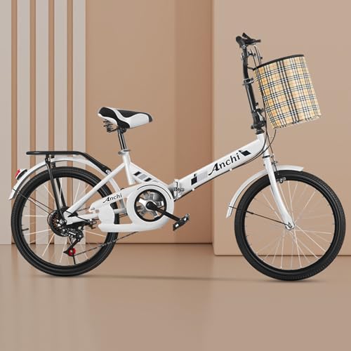 Vélo pliant à 7 vitesses réglable pour adolescents actifs