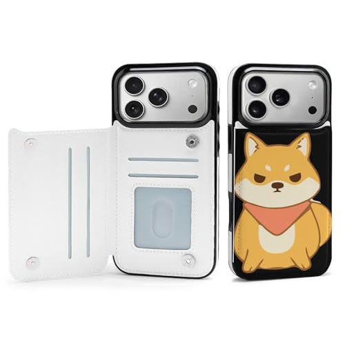 iPhone 17 Pro Max 用 ケース 手帳型 柴犬 犬柄 アイフォン17用 対応 スマホケース Case 財布型 カード収納 携帯ケース おしゃれ
