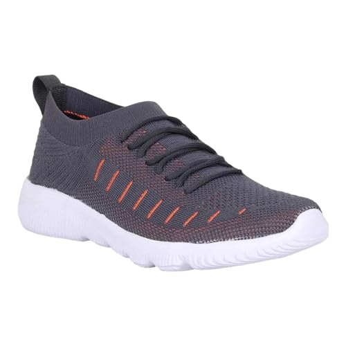 RGY Men's Lightweight Walking Shoes | Breathable and Comfortable Footwear for All-Day Wear | Dark Grey | Size 6