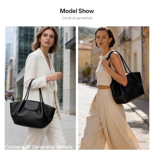 Bolso Tote de Cuero para Mujer Hedexe Grande y Espacioso miniatura 7