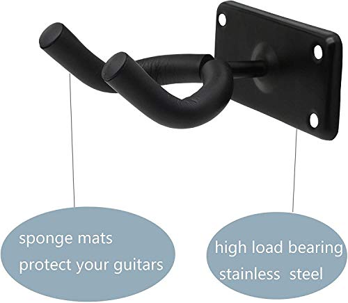 ZXM Stand de Guitare Crochet Mural Guitare Crochet Vertical Bass Bass Violon Pipa Rack Mural (noir-2pcs) - Les Beatles, Paul McCartney, John Lennon, RIngo Starr, George Harrison ZXM Stand de Guitare Crochet Mural Guitare Crochet Vertical Bass Bass Violon Pipa Rack Mural (noir-2pcs) – Image 7