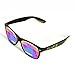 GloFX Kaleidoscope Glasses | Black Frames With Glass Crystal Bug Eye Lens | Great Edm Rave Accessory, Content Creation, and Costumes