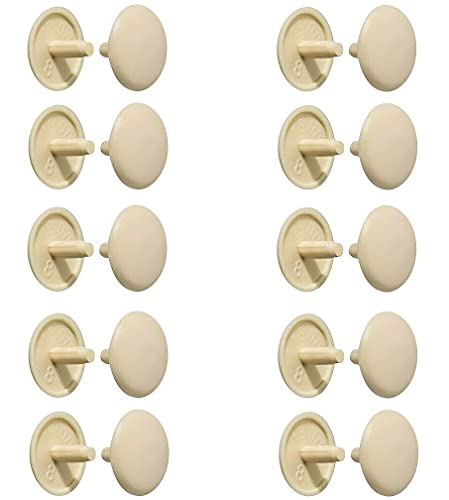 cyclingcolors 20x coprivite pz2 cappuccio plastica viti copertura coperchi tappi pozidriv 2.5mm (Beige (RAL 1015))