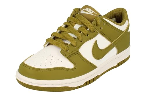 Nike Dunk Low Big Kids' Shoes (FB9109-108, White/Pacific Moss) Size 6.5