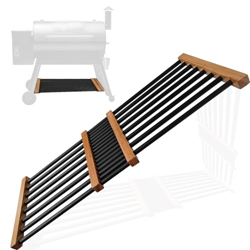 Estante para parrilla ajustable de acero inoxidable plegable compatible con Traeger Pro 2