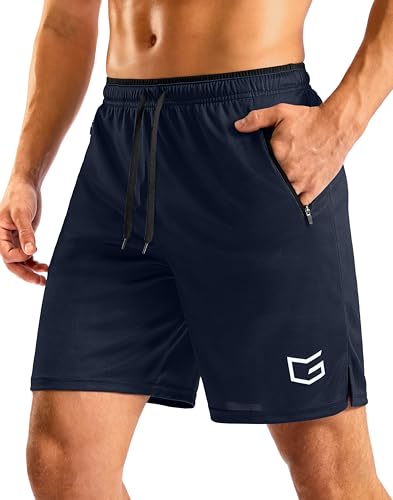 Image of G Gradual Men's Gym Workout Shorts Zipper Pockets 5 inch / 7 inch Quick Dry Breathable Runing Athletic Short for Men