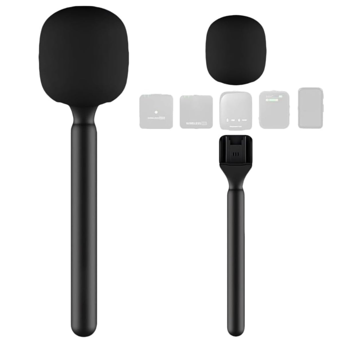 DEVICE OF URBAN INFOTECH Wireless Mic Holder Handheld Interview DJI Microphone Holder Adaptor for RODE & DJI GO Wireless Microphones-image-49