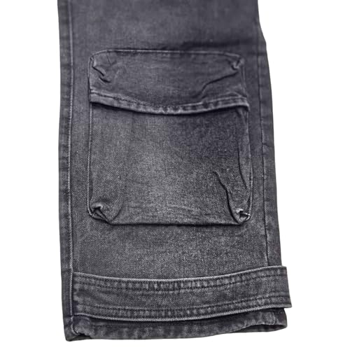 BXCNCKD Women's Baggy Cargo Pants Y2K Clothing Multi-Pocket Relaxed Fit Jeans Grunge Clothes Alt Hip hop3