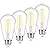 Brightever 4-Pack Vintage LED Edison Bulbs 60W Equivalent, 6W ST58 5000K Daylight White Antique LED Filament Bulbs, E26 Medium Base, Clear Glass Style for Home and Commercial, Non-dimmable
