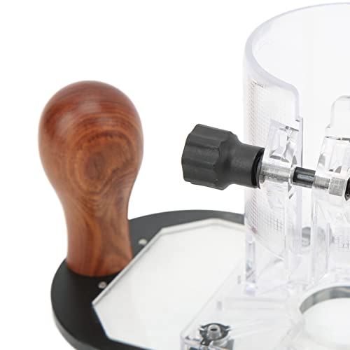 Mavaol Tauchbasis für Oberfräse, 65-mm-Trimmerbasis, Aluminiumlegierung, präzise Tiefeneinstellung, ergonomischer Holzgriff für Holzbearbeitung, CNC-Fräser-Zubehör