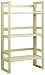 Casual Home 3-Shelf Folding Student Bookcase (20.75" Wide)-Natural