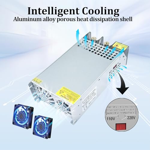 Image of DC 12V 125A 1500W Power Supply 110V AC to 12V DC Converter Power Supply Adapter 125A 1500W Transformer for Motor Pump CCTV Security Camera Car Stereo 3D Printer