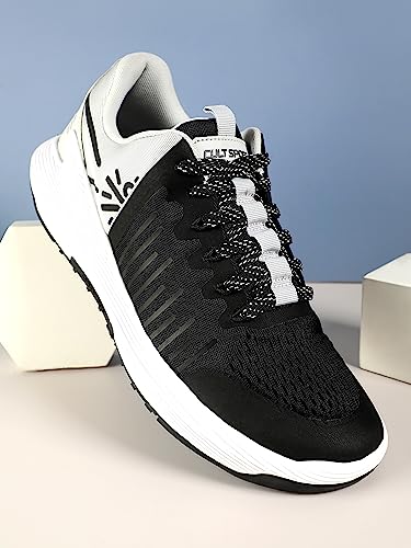 Image of CULT Men's Impact Training Shoes, Enhanced Grip, Multi-Directional Flexibility, High Energy Return, Engineered Mesh Upper, Lace-Up, Pull Tabs, Reinforced Heel & Toe Cap