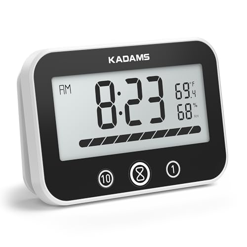 KADAMS Bathroom Shower Clock Waterproof ShowerTimer Countdown Kitchen