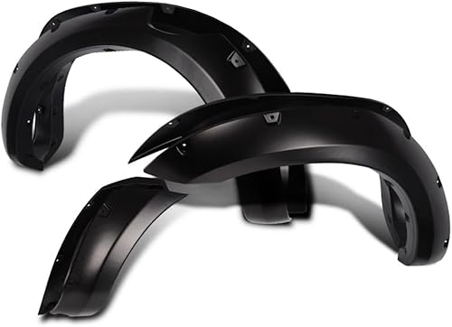 G-PLUS 4 protectores de rueda negros para guardabarros, compatibles con Ford Ranger T6 XL XLT 2011-2018 (el modelo 2015-UP debe quitar las aletas de