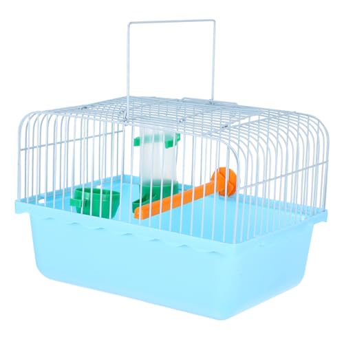 Nolitoy Portable Bird Cage for Small Birds with Perch Food Tray & Water Dispenser Ideal Travel Carrier for Parrots and Budgies