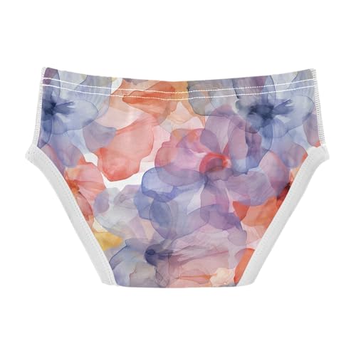 visesunny Boys Cotton Underwear Elegant Watercolor Flower Printed Toddler Soft Training Briefs Size 2T-8Y for Kids2