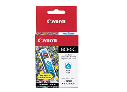 Canon 4706A003 BCI 6C Original Ink Tank, Cyan