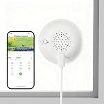 2K Window Camera, WiFi Indoor Camera for Home Security with Starlight Night Vision, 24/7 Recording, 6.5 Ft 2 Meters Long Cable