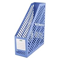 D.RECT Stehsammler Zeitschriftensammler in klassischem Design/Zur geordneten Aufbewahrung von Dokumenten, Heften & Mappen bis Format A4–C4 Breite: 90mm Blau