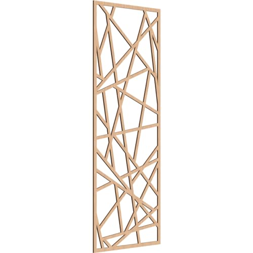 Image of Conway Decorative Pierced Fretwork Wood Wall Panels, 25 3 /8 inchW x 64 3 /8 inchH x 1 /4 inchT, Hickory