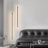 Czarna liniowa lampa wisząca Długa rurka Lampa wisząca Sypialnia Nocna oprawa oświetleniowa Minimalistyczna linia Żyrandol Lampy sufitowe do salonu Biuro Cafe Bar Dekoracja Star of Light