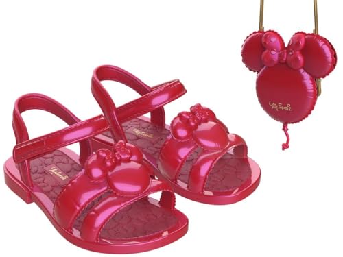 Sand&aacute;lia Infantil Menina Grendene Kids Minnie Pop Vermelho 24