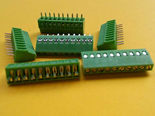 Bloque de terminales a tornillo de 10 pines para placas PCB con paso de 2,54 mm 3