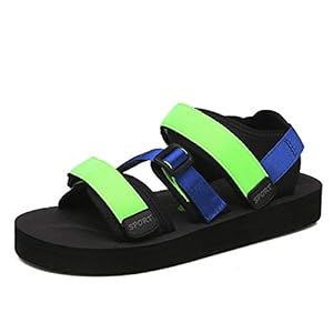 XYAL0003001 Xingyue Aile Slippers & Sandalen Outdoor Beach Water Flat Sandalen voor mannen, Mesh Stof Antislip Open teen haak & lus riem zomer sportschoenen (kleur: Groen, Maat : 37 EU)