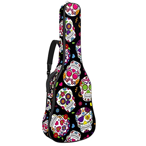 Housse étanche pour guitare acoustique avec double bandoulière et poche pour fête sur le drapeau canadien, Multicolore… - Les Beatles, Paul McCartney, John Lennon, RIngo Starr, George Harrison Housse étanche pour guitare acoustique avec double bandoulière et poche pour fête sur le drapeau canadien, Multicolore…