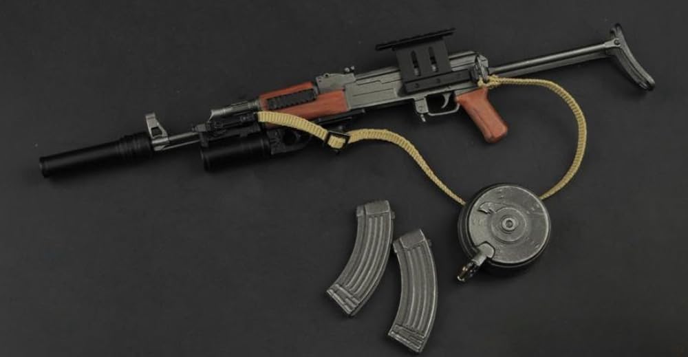 HiPlay 1/6 Scale Action Figure Accessory: AK47 Assault Rifle Model For 12-inch Miniature Collectible Figure - Image 4