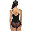 Shapewear-Bodysuit-for-Women-Tummy-Control-Full-Body-Shaper-Open-Bust-Waist-Trainer-Bodysuit JOYSHAPER Shapewear Bodysuit for Women Tummy Control Full Body Shaper Open Bust Waist Trainer Bodysuit (Black (Mesh Butt), Medium)