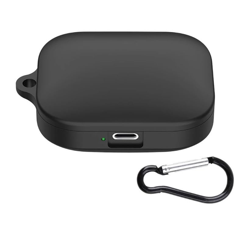 Colorcase Front & Back Full Protection Silicon Case Cover for Redmi Buds 5 – (Black) (Earbuds Not Included)